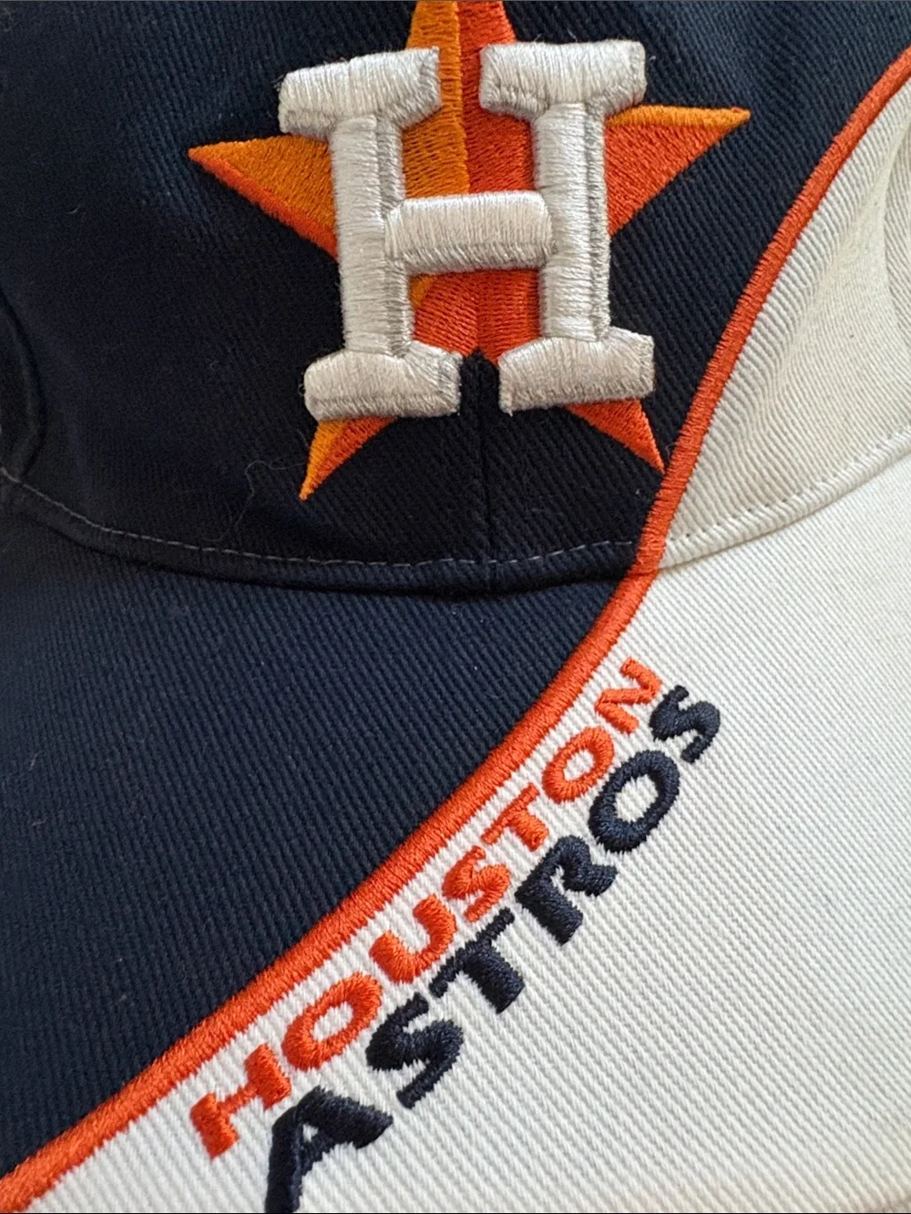 Houston Astros Embroidered Logo Cap - Navy, Orange, White